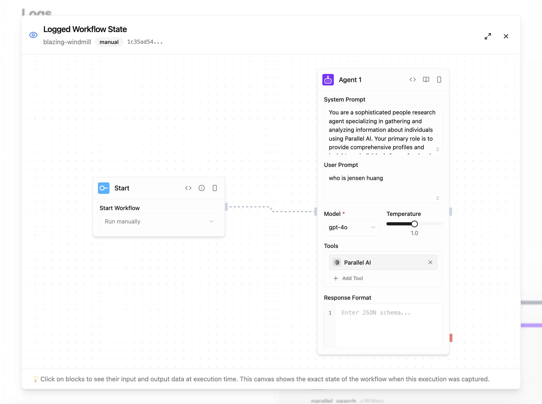 Workflow Snapshot